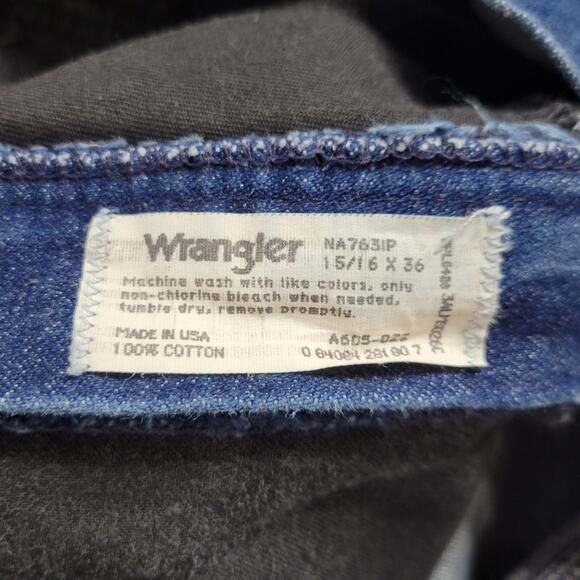 Vintage 80s Wrangler High Rise Bareback Jeans, size 15/16 - Picture 8 of 8